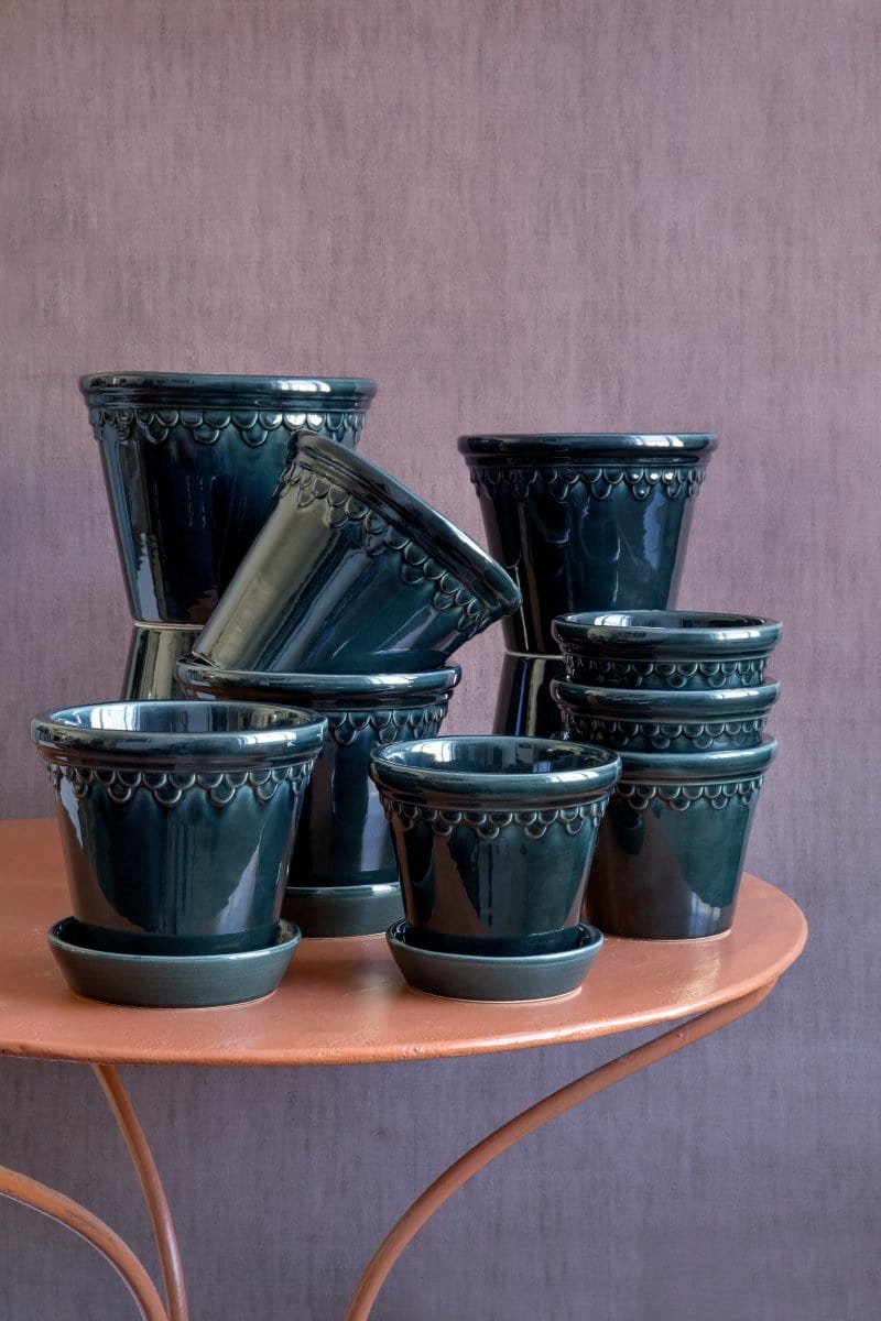 Københavner 'Glazed by Bergs', petroleumsblå - Blomsterverden